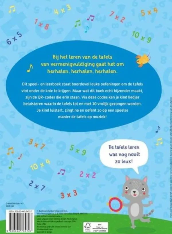 Deltas Ik Oefen De Tafels Vna Vermenigvuldigen Op Muziek (7-8 jaar) Clearance