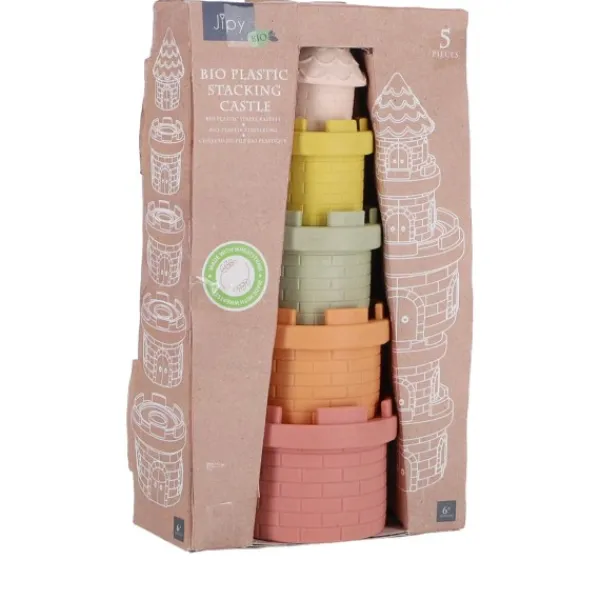 Jipy Bioplastic Stapel Kasteel 5 Delig Best