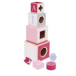 Jipy Stapeltoren Hout Roze Hot