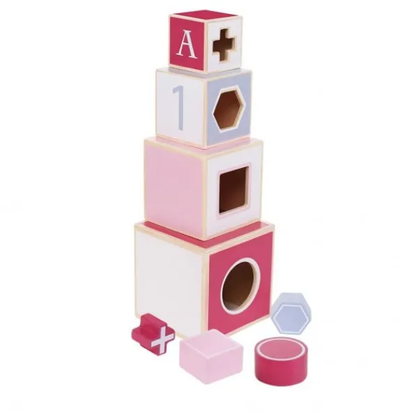 Jipy Stapeltoren Hout Roze Hot