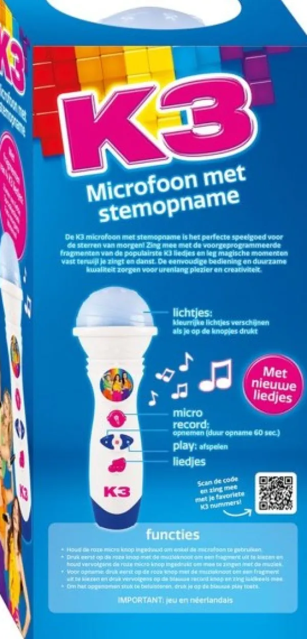 Studio 100 K3 Microfoon Met Stemopname Alle Kleuren Clearance