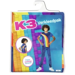 Studio 100 K3 Outfit Regenboog Blauwe 6-8 Jaar Hot