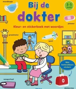 Deltas Kleur- En Stickerboek Met Woordjes - Bij De Dokter (3-5 jaar) Fashion