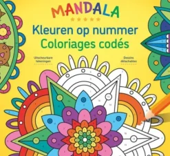 Deltas Kleurboek Mandala: Kleuren Op Nummer Hot