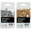 Verhaak Knijpers Mini 50 stuks Goud/Zilver Outlet