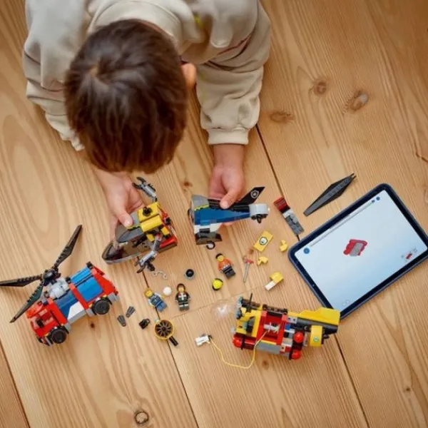 Lego 60462 City Great Vehicles Helikopter, Brandweerauto En Onderzeeër Hot