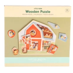Little Dutch Little Farm Houten Puzzel Discount