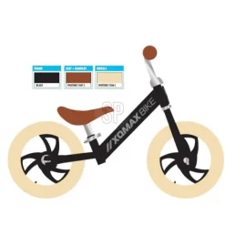 De Grote Speelgoedwinkel Loopfiets Zwart 12 Inch Xqmax Fashion