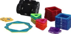De Grote Speelgoedwinkel Magnetische Tegels Diverse Vormen 40 Delig 5,5 CM Discount