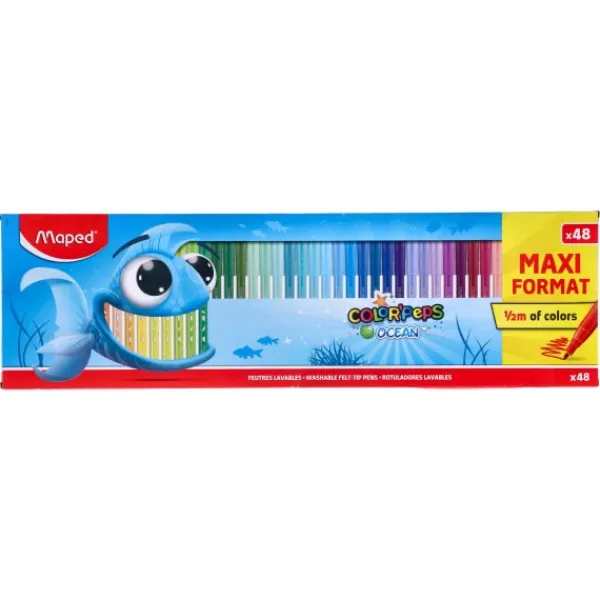 Maped viltstiften set maxi 48delig Hot