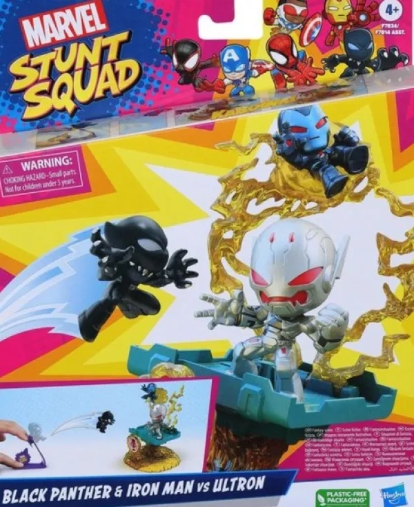 Hasbro Marvel Stunt Squad Speelset Ironman Vs Black Panther Middel Discount