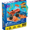 Mega Bloks Mega Hot Wheels Monster Trucks Tiger Shark Chomp Course Hot