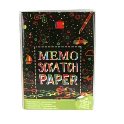De Grote Speelgoedwinkel Memo Papier Scratch A4 50 Vel+2 Pennen Hot