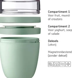 Mepal Lunchpot Ellipse Nordic Sage Best