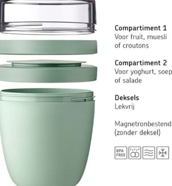 Mepal Lunchpot Ellipse Nordic Sage Best