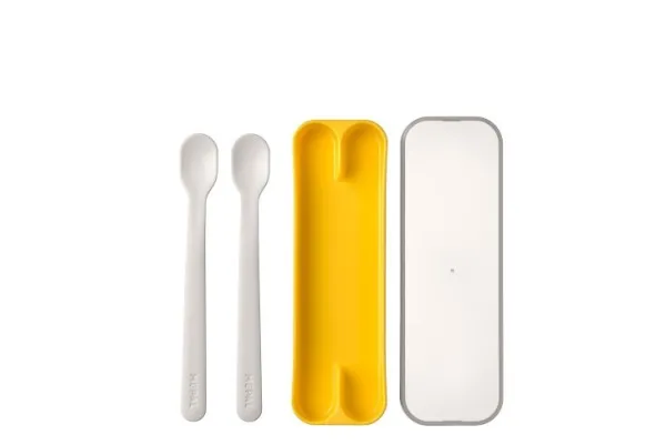 Mepal Set babylepel Mio 2 stuks Yellow Hot