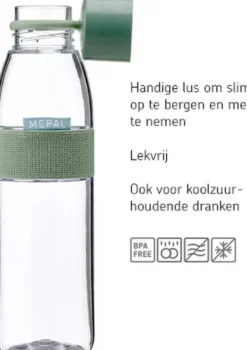 Mepal Waterfles Ellipse 500 Ml Nordic Sage Hot