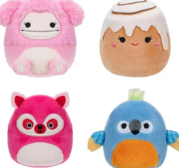 Squishmallows Micromallows 6,5 Cm Pluche 4-pack 3 New