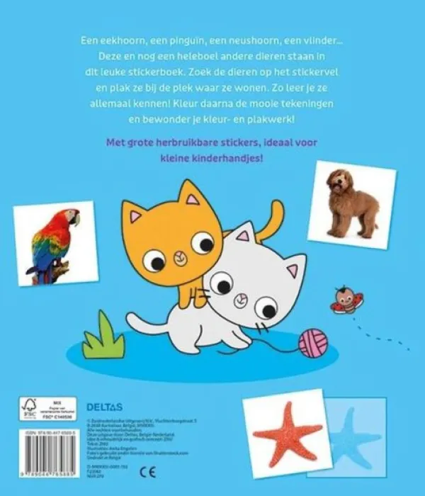Deltas Mijn Dieren Stickerboek (2-4 Jaar) Fashion