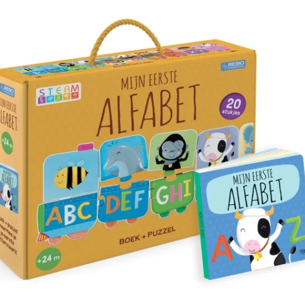 De Grote Speelgoedwinkel Mijn Eerste Alfabet Puzzeltrein + Boek Sale