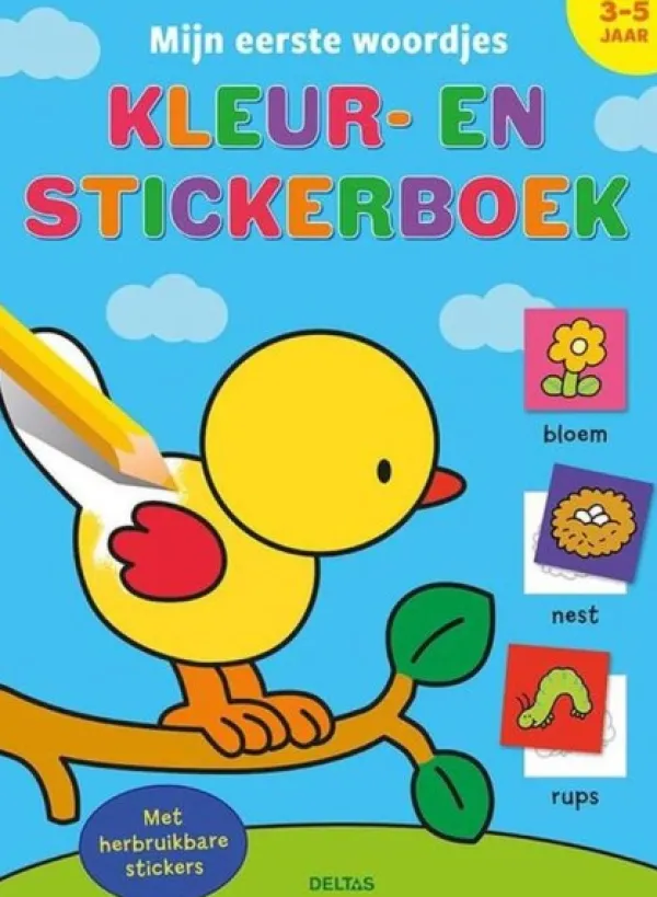 Deltas Mijn Eerste Woordjes Kleur- En Stickerboek (3-5 Jaar) Outlet