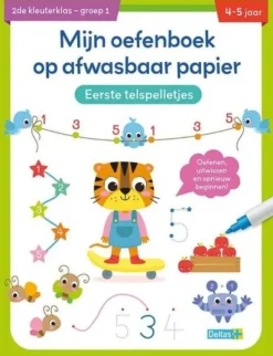 Deltas Mijn Oefenboek Op Afwasbaar Papier Eerste Telspelletjes (4-5) Discount