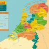Deltas Nederland - Educatieve Onderlegger Sale