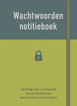 Deltas Notitieboek - wachtwoorden voordelig online kopen? New