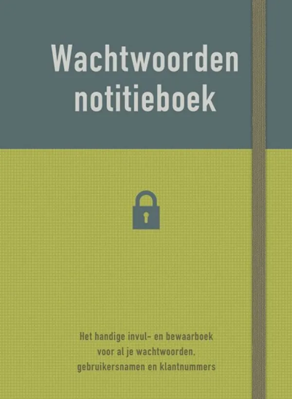 Deltas Notitieboek - wachtwoorden voordelig online kopen? New