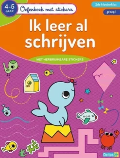 Deltas Oefenboek Met Stickers Ik Leer Al Schrijven (4-6 Jaar) Fashion