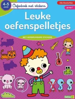 Deltas Oefenboek Met Stickers Leuke Oefenspelletjes (4-5 jaar) Sale