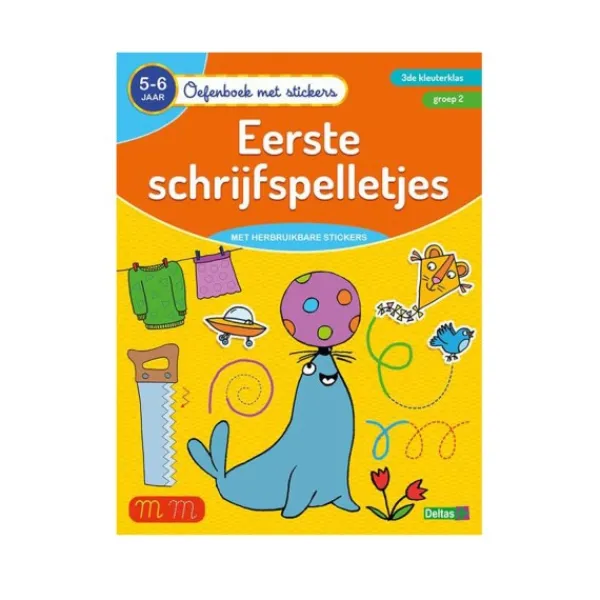 Deltas Oefenboek stickers schrijfspelletjes 5-6 jaar Best