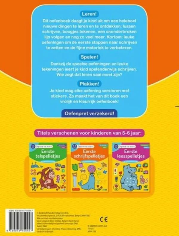 Deltas Oefenboek stickers schrijfspelletjes 5-6 jaar Best