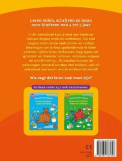 Deltas Oefenpret Met Stickers - Eerste Stappen Naar Schrijven, Lezen(5-6jaar) New