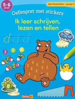 Deltas Oefenpret Met Stickers - Ik Leer Schrijven, Lezen En Tellen Fashion