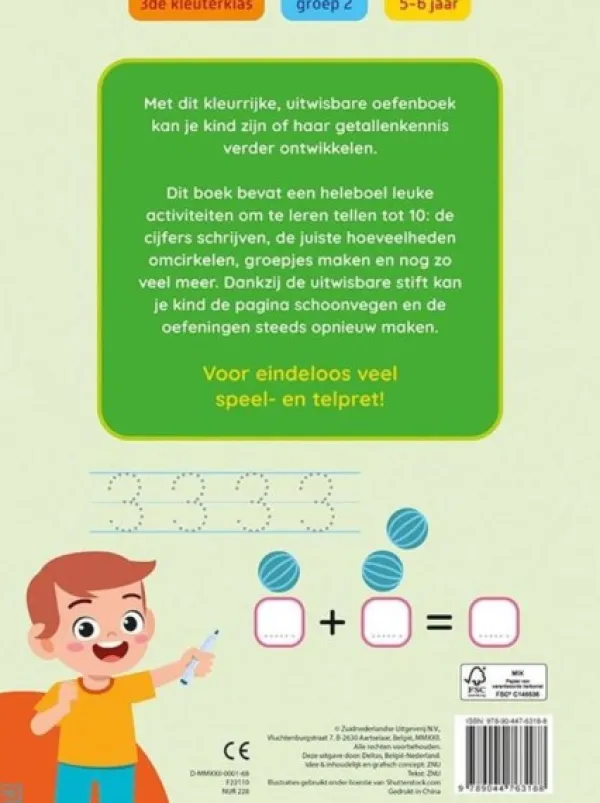 Deltas Oefenpret Met Uitwisbare Stift Leren Tellen Tot 10 Hot