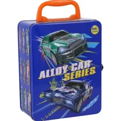 Dickie Opbergbox Metaal Met 2 Diecast Freewheel Auto's Sale
