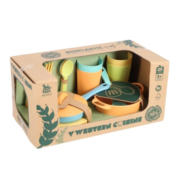 De Grote Speelgoedwinkel Pannenset Bioplastic 25-Delig voordelig online kopen? Hot