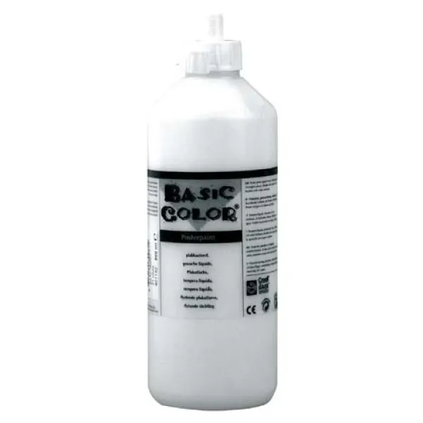 De Grote Speelgoedwinkel Plakkaatverf wit 500 ml Outlet