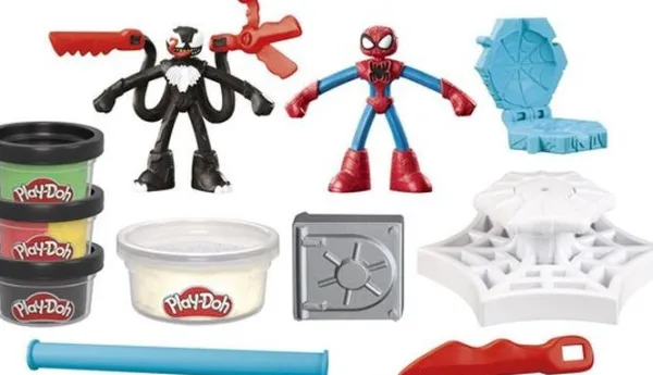 Play-Doh Playdoh Spiderman Launch And Slice Battle Outlet