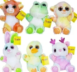 De Grote Speelgoedwinkel Pluche Dieren 18 Cm Felle Kleuren New