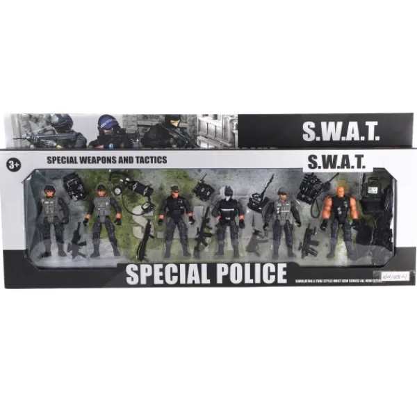 De Grote Speelgoedwinkel Politie Figuren Set 6 Stuks Best