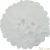 Haza Pompons wit 25 en 35cm Hot