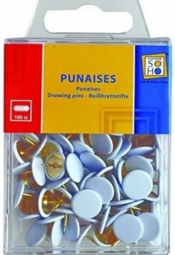 Soho Punaises Wit 100 Stuks Fashion