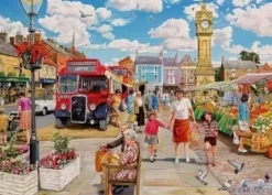 Gibsons Puzzel 1000 Stukjes Clocktower Market New