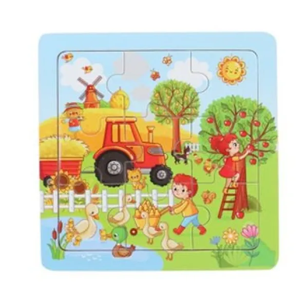 De Grote Speelgoedwinkel Puzzel Hout Mini 9 Stukjes Discount