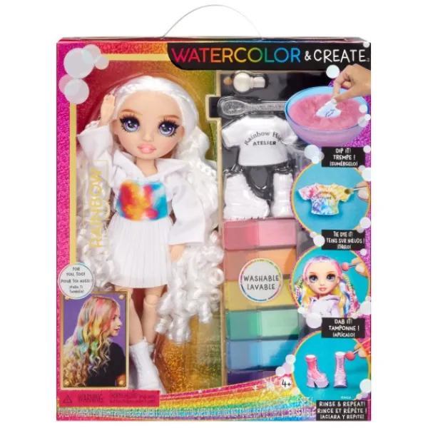 MGA Rainbow High Watercolor & Create Theme Dolls Purple Eyes Sale