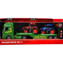 Rapid Wheels Autotransporter Met 2 Tractoren En Licht En Geluid Discount