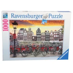 Ravensburger Puzzel Amsterdam Fietsenstalling 1000 Stukjes Clearance