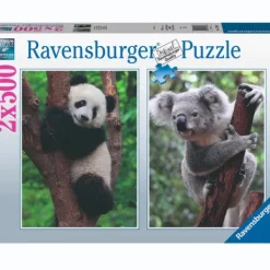 Ravensburger Puzzel Panda En Koala 2 X 500 Stukjes Online